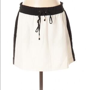 Express Black And White Mini Skirt